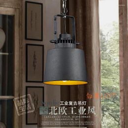 Pendant Lamps American Country Loft Nordic Personality Industry Mining Iron Retro Light Restaurant Aluminium Pot Hanging