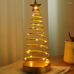 Night Lights Spiral Star Study Room Bedside Led Christmas Party Decoration Lamp Iron Art Ornament Lantern Creative Gifts