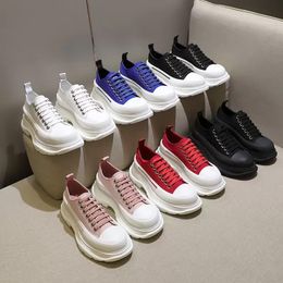 Designer Boots Tread Slick Boot Women Canvas Sneaker Casual Shoes Arrivals High Triple Black White Scarpe Royal Chaussures Blue Pink Red Schuhe