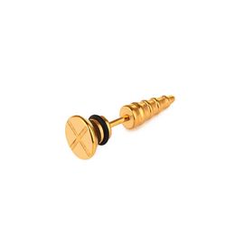 Hip Hop Piercing Screw Spike Stud Earring Stainless Steel Piercing Ear Rings for Women Men Puncture Fashion Fine Body Jewellery