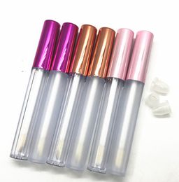 200pcs 2.5ml Empty Lip Gloss Tube bottle Clear/Frosted Containers Mini Lipstick Refillable Bottles Lipgloss Tubes