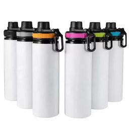 DIY Sublimation Blanks White Water Bottles 20oz Singer Layer Aluminum Tumblers Drinking Cups FY5166 SS1107