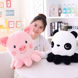 35Cm Beautiful Super Cute Cuddle Soft Octopus Panda Piggy Cuddle Birthday Christmas Gift Present Stuffed Toys For Kids J220729