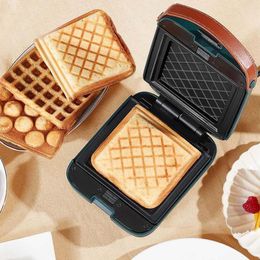 Bakeware Tools 110V Multifunction Breakfast Maker Toast Bread Sandwich Waffle Light Food Pancake Home Toaster Double-sided Heating