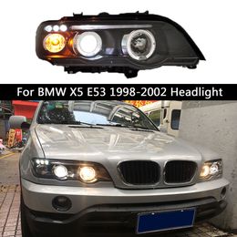 Car Headlight Assembly Front Lamp Turn Signal Indicator Head Lights For BMW X5 E53 1998-2002 Auto Part Lighting Accessories Daytime Running Light