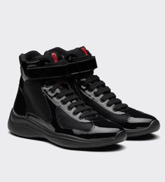 Professional Men Americas Cup High-top Sports Shoes Bike Fabric Patent Leather Sneaker Shoe Comfort Mesh Trainer Outdoor Casual Waking EU38-46