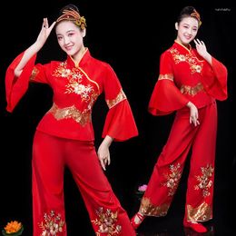 Stage Wear Chinese Folk Dance Costumes Classical Fan National Clothes Ancient Of China Costume FF1962