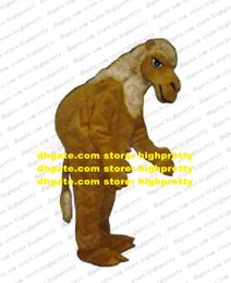 Handsome Brown Camel Cantorp Llama Mascot Costume Adult Size With Long Thin Tail Small Round Ears Bright Black Eyes No.6869