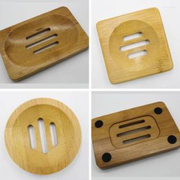 Soap Dishes Magixun 1Pcs Natural Wood Box Draining Holder Home Bathroom Wash Organizer Mould Proof Supplies