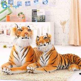 1Pc 7590Cm Huge Simulation Tiger Plush Toys For ldren HomeShopPhoto Decor Cute Animal Doll For Kids Baby Birthday Gift J220729
