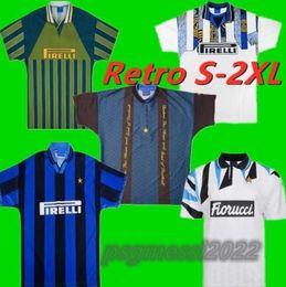 1992 1993 1995 1996 inter retro soccer jersey 95 96 Roberto Carlos Zanetti Bergomi Branca Bergkamp Ince Berti classic vintage home away 3rd football shirt BERTI 666