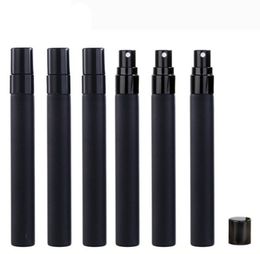 10ml Empty Perfume Mist Black Spray Frosting Glass Bottle Sample Pen Bottle Small Atomizer Sprayer