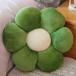 New Born Baby Girls ldren Playmate Pillow Lifelike Flower Shaped Mat Plush Toys Stuffed Soft Plant Flowers Plush Pillow J220729