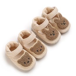 Baby Girls Cotton Shoes Spring Autumn Toddlers Prewalkers Cotton Shoes Infant Soft Bottom First Walkers 0-18M