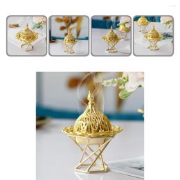 Fragrance Lamps Incense Burner Stand Middle East Style Mini Handheld Censer Cone Holder Fancy