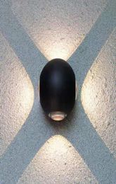 Okrągłe aluminiowe lampa ścienna LED na zewnątrz wodoodporny IP65 Garan Balkon Światła Świata Ściana Ściana LUMINAIRE na zewnątrz B00211712617