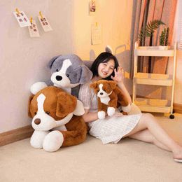 5070100Cm Lifelike Border Collie Cuddly Soft Puppy Cuddly Animal Dolls Real Life Dog Plush Toy For ldren Birthday Gift J220729