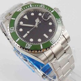 Watch 40mm Black Sterile Dial Sapphire Glass Date Bracelet Green Ceramic Bezel Nh35a Miyota 8215 Automatic Movement Mens Watch860c