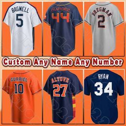 Astros Jose Altuve Alex Bregman Baseball Jerseys Houston Yordan Alvarez Nolan Ryan Jeff Bagwell Craig Biggio Kyle Tucker Jake Meyers Jeremy Pena Luis Garcia Abreu