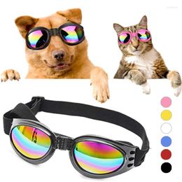 Dog Apparel Adjustable Pet Sunglasses Goggles For Large Elastic Webbing Supply Puppy Eye Glasses Accessories