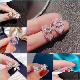 Stud Stud Caoshi Stylish Earrings For Women Delicate Girl Aesthetic Accessories Wedding Daily Wearable Jewellery Exquisite Gift Drop De Dhanp