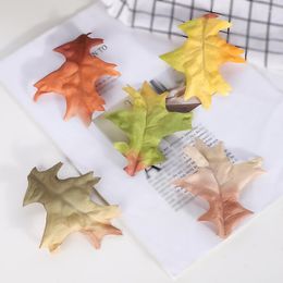 Decorative Flowers 10pcs Creative Simulation Leaf Oak Wedding Scene Layout Decoration DIY Accessories 10 Colours