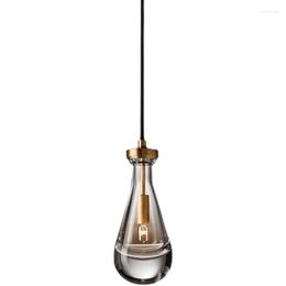 Pendant Lamps Nordic Post Modern Raindrop Modelling Crystal Lights Living Room Decor Dining Furniture Bedroom Kitchen LED