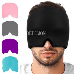 Eye Massager Cold Therapy Headache Relief Cap Flexible Ice Compress Hat Head Sleep Mask Hood Pain 221107