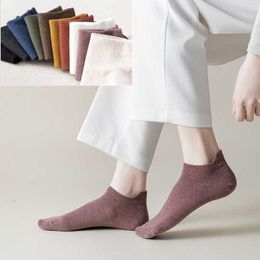 Socks Hosiery Fashion Woman 2022New Spring Ankle Girls Cotton Solid Colour Women Casual Lady High Quality T221102