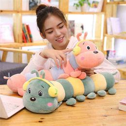 1Pc 45100Cm Cute Soft Cartoon Plush Doll Colorful Caterpillar Toys Baby Sleeping Pillow Gift For ldren J220729