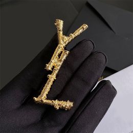 Brooch Designer Gold Brooches Luxury Jewelry High Grade Suit Broochs For Women Men Luxurious Jewellery