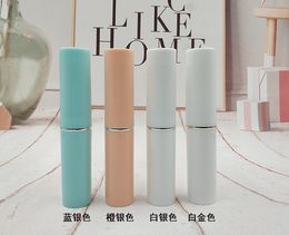 500pcs Empty Mold Filling bottle DIY 3g White/silver Lipstick Tube Mouth Wax Tube Lip Balm Plastic Tubes