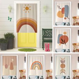 Curtain Japanese Short Door Lovely Cartoon Painting Decorative Kitchen Bedroom Restaurant Doorway Curtains Customizable