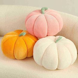 1855Cm Funny Angry Pumpkin Plush Cuddle Soft Plants Pop Sofa Cushion Kids Halloween Xmas Gift home Decor J220729