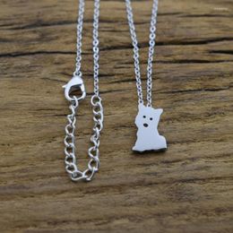 Pendant Necklaces 12pcs Stainless Steel Cute Animal Puppy Dog Necklace For Pet Lover Jewellery Gift