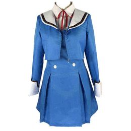 Anime Highrise Invasion Shinzaki Kuon Cosplay Costume Jk Uniform Girls Women Halloween Schooluniform Carnival Party Suit J220720