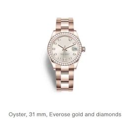 Diamonds Woman Watch for Datejust Automatic Mechanical Watches 31mm Luxury Brand Clock Waterproof Zegarek Damski