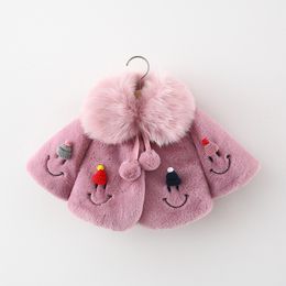 Baby Jackets For Girls Autumn Warm Plush Coat Cute Christmas Princess Cloak Children's Outerwear Newborn Baby Girl Clothes