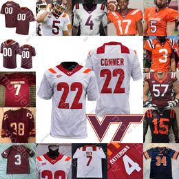 Football Jerseys Custom Virginia Tech Hokies Football Jersey Ncaa College Braxton Burmeister Khalil Herbert Justus Reed Hooker Robinson