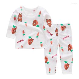 Clothing Sets 2022 Girls Princess Pajamas Baby Cartoon Kids Pyjamas Pijamas Boys Full Sleeve Sleepwear Night Wear