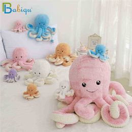 1Pc 4080Cm Cute Octopus Cuddle Octopus Whale Dolls Plush Sea Animal Toy for ldren Kids Xmas Gift J220729