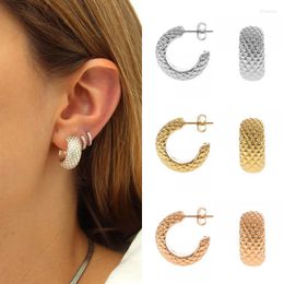 Hoop Earrings ISUEVA Boho Style Gold Filled Luxury Simple Stud For Women Punk Fashion Jewelry Wholesale