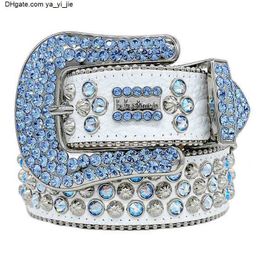 Cintura 2022 Designer Bb Simon Cinture per uomo Donna Cintura con diamanti lucenti Cintura bianca Uomo Boosgoods 252512