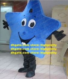 Smart Mascot Costume Blue Starfish Sea Star Star Vitas Asterastrstar Stelleroid Asteroidia Black Hands Shoes No.4990