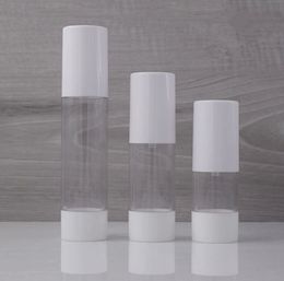 100pcs 30ml 50ml Plastic Cosmetic Bottle Refillable Bottles Emulsion Spray Transparent Airless Pump Vacuum Container