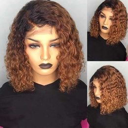 Hair Lace Wigs Small Women's Gradient Short Curly Hair Chemical Fibre Headgear Wig