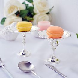 Bakeware Tools 2pcs /lot European High-end Macaron Silver Plate Wedding Dessert Table Birthday Party Decoration