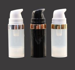 100pcs 10ML white black vacuum emulsion press bottle cosmetic skin care bottle High grade