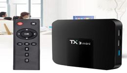 1 PCS TX3 Mini Smart TV Box AmLogic S905W Android 81 com tela digital WiFi Set Top Media Player3086073