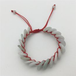 Strand Wholesale Natural Stone Safe Buckle Handmade Woven Bracelet Good Luck 2PCS Adjustable Length